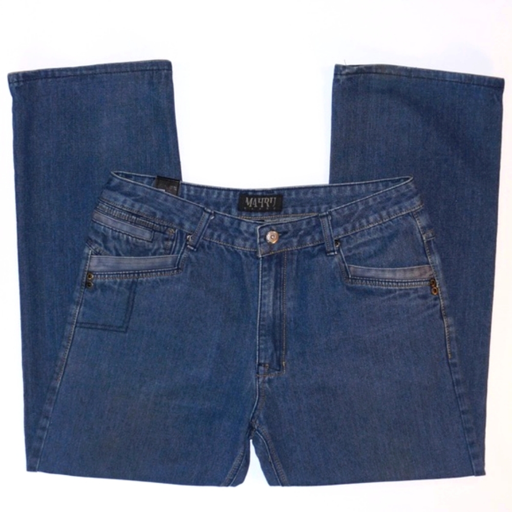 MAHRU Classic Fit Dark Wash Jeans size W36 L30